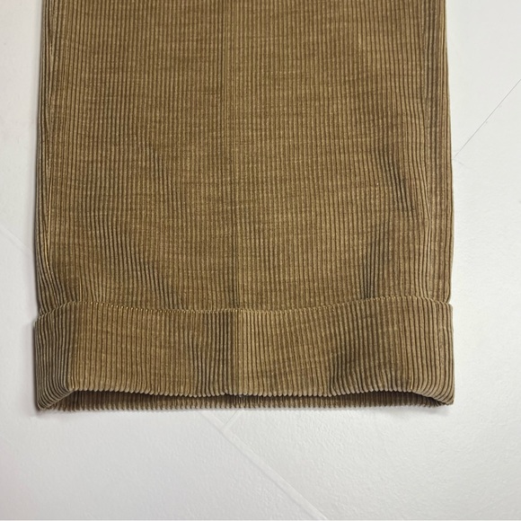 INCOTEX Men's Tan Corduroy Pants Cotton Cashmere Cuff Hem Flat Front Size 38 - Picture 5 of 11